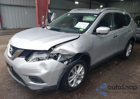 2015 Nissan Rogue Sv из США, поврежденный, VIN KNMAT2MT7FP541154